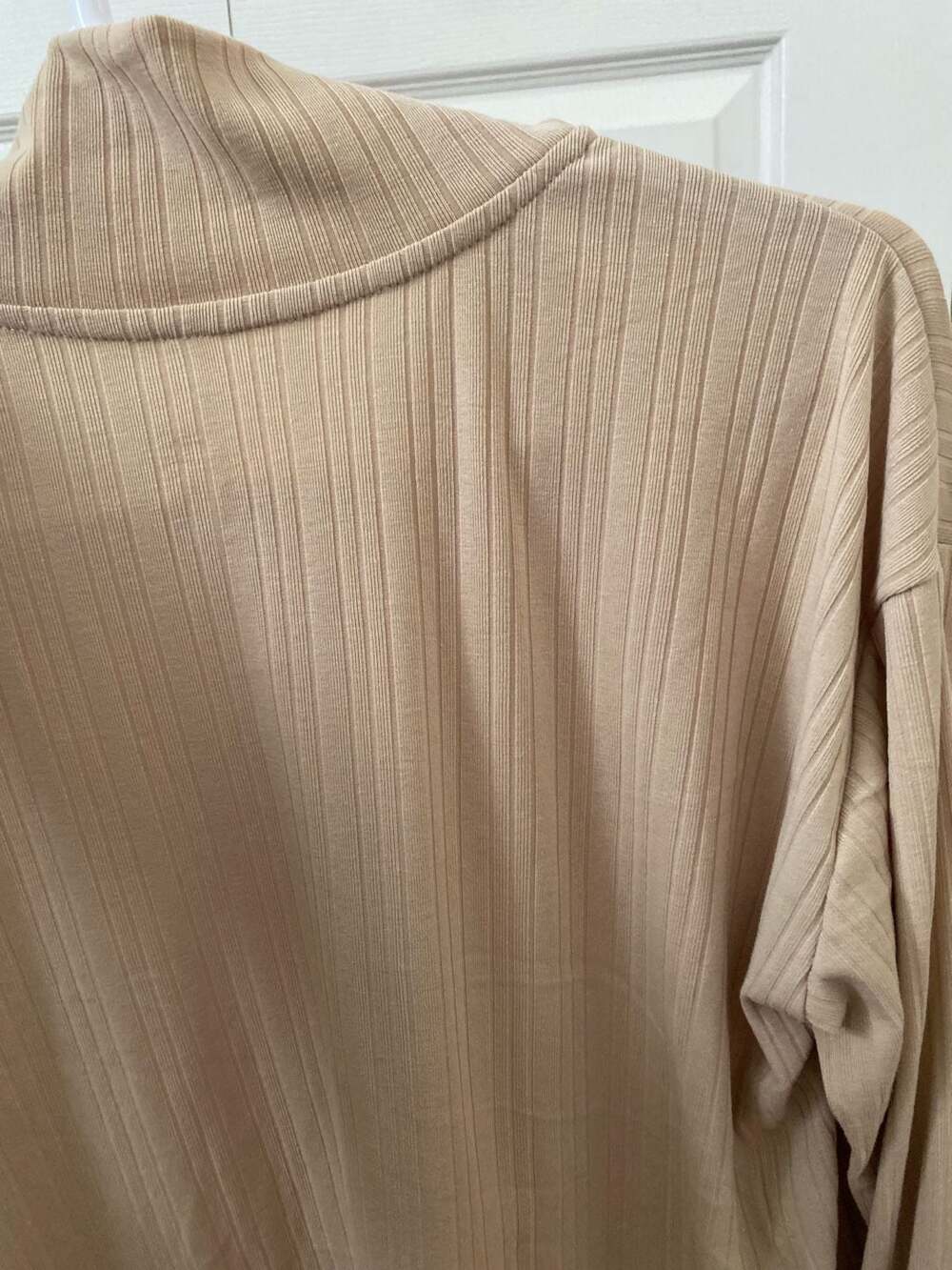 Pro Player Tan Ribbed Quarter-Zip Long Sleeve Pullover - Picture 14 of 15
